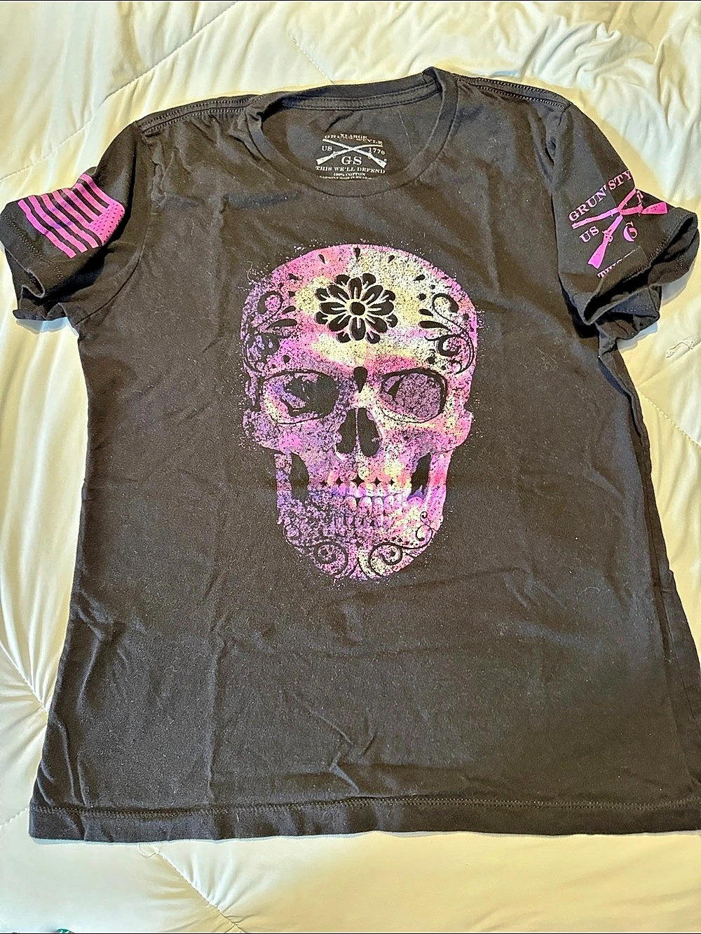 Grunt Style Sugar Skull T-Shirt Graphic Tee XL